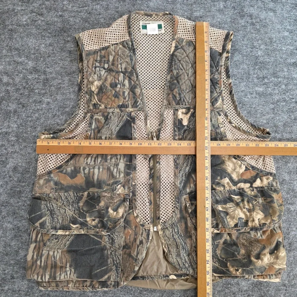 Vintage Game Hunter‎ Camouflage Mesh Vest Mens 1X/2X Fish Hunt Shooting Tactical